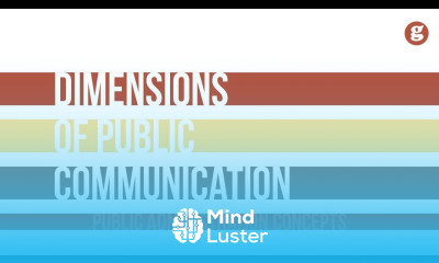 Learn Dimensions of Public Communication - Mind Luster
