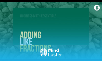 Adding Like Fractions