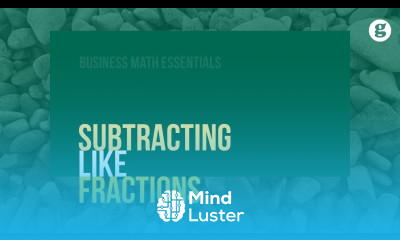 Subtracting Like Fractions