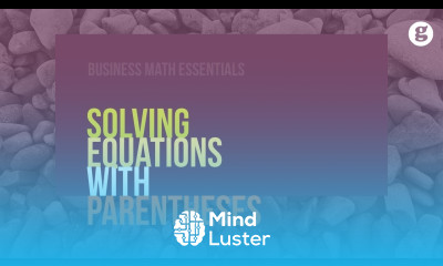 Solving Equations with Parentheses