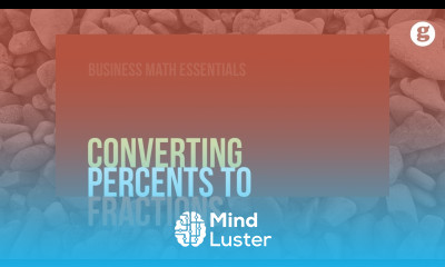 Converting Percents to Fractions