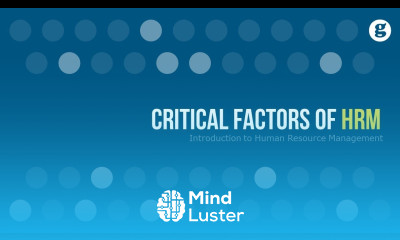 Critical Factors of HRM