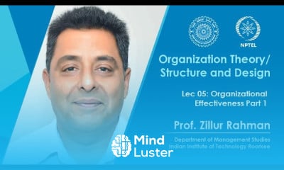 Lec 05 Organizational Effectiveness Part 1