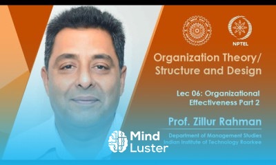 Lecture 06 Organizational Effectiveness Part 2