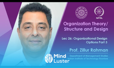 Lec 26 Organizational Design Options Part 3