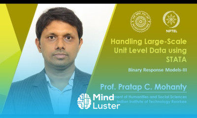 Lecture 34 Binary Response Model III