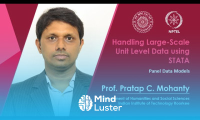 Lecture 37 Panel Data Models