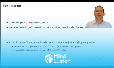 Stanford EE104 Introduction to Machine Learning | 2020 | Lecture 16 probabilistic classification