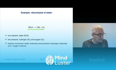 Stanford ENGR108 Introduction to Applied Linear Algebra | 2020 | Lecture 25 VMLS linear equations