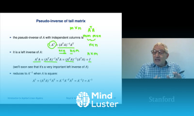 Learn Stanford ENGR108 Introduction to Applied Linear Algebra | 2020 ...