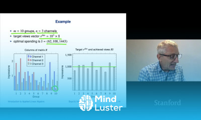 Stanford ENGR108 Introduction to Applied Linear Algebra | 2020 | Lecture 34 VMLS least squares ex