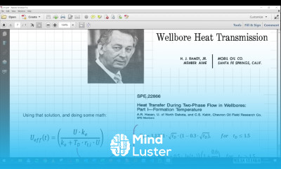 43 Temperature calculations in wellbore exercise part 2
