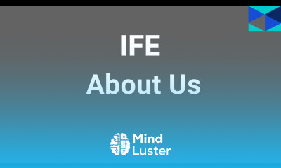 IFE Energy Training About IFE