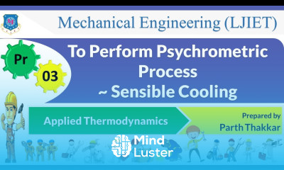 P 03 To Perform Psychrometric Process Sensible Cooling Applied Thermodynamics Mechanical