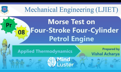 P 08 Morse Test on Four Stroke Four Cylinder Petrol Engine