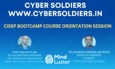 Webinar on Info Sec Career and CISSP Orientation by Cyber Soldiers 15 Feb 23