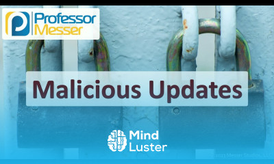 Malicious Updates CompTIA Security SY0 701 2 3