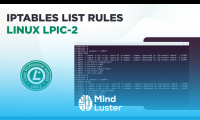 List of IPtables rules Linux LPIC 2