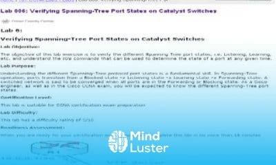 101 Free CCNA Labs STP Port States