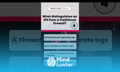 Quiz 1 What Distinguishes an IPS from a Traditional Firewall