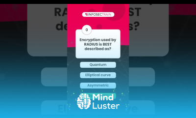 Encryption used by RADIUS is BEST described as
