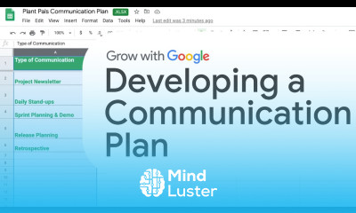 Create a Project Communication Plan | Google Project Management Certificate