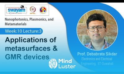 Lec 30 Applications of metasurfaces GMR devices