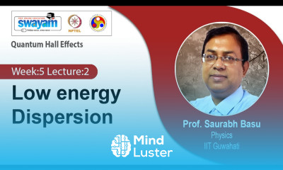 Lec 13 Low energy Dispersion