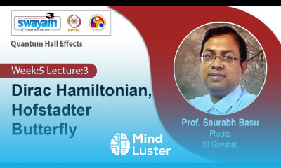 Lec 14 Dirac Hamiltonian Hofstadter Butterfly