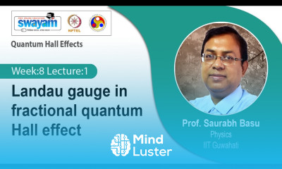 Lec 19 Landau gauge in fractional quantum Hall effect