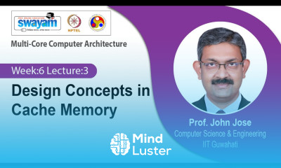 Lec 23 Design Concepts in Cache Memory