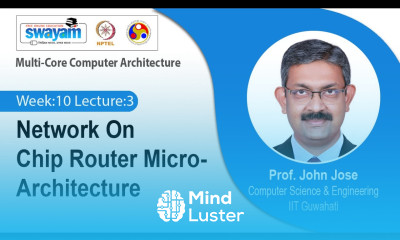 Lec 38 Network On Chip Router Micro Architecture