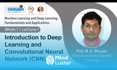 Lec 37 Introduction to Deep Learning and Convolutional Neural Network CNN