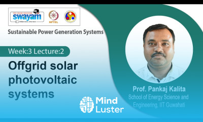 Lec 7 Offgrid solar photovoltaic systems
