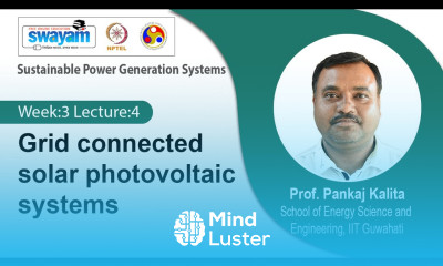 Lec 9 Grid connected solar photovoltaic systems