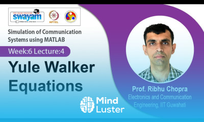 Lec 36 Yule Walker Equations