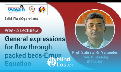 Lec 14 General expressions for flow through packed beds Ergun Equation