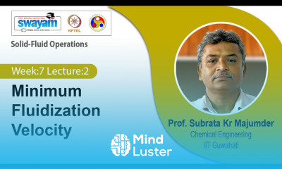Lec 20 Minimum Fluidization Velocity