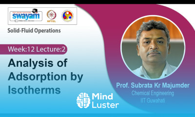 Lec 35 Analysis of Adsorption by Isotherms