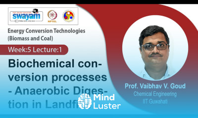 Lec 21 Biochemical conversion processes Anaerobic Digestion in Landfills