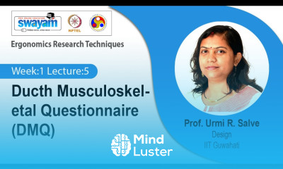 Lec 5 Ducth Musculoskeletal Questionnaire DMQ