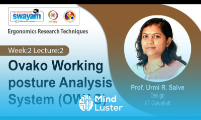 Lec 7 Ovako Working posture Analysis System OWAS