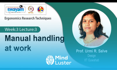 Lec 12 Manual handling at work