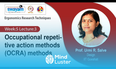 Lec 18 Occupational repetitive action methods OCRA methods
