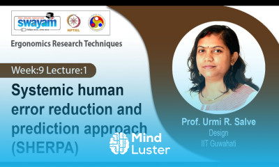 Lec 30 Systemic human error reduction and prediction approach SHERPA