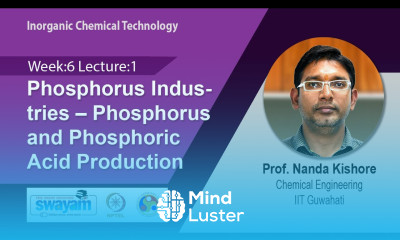 Lec 18 Phosphorus Industries – Phosphorus and Phosphoric Acid Production