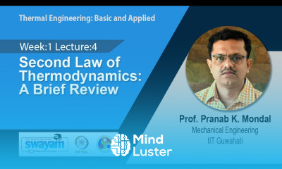 Lec 4 Second Law of Thermodynamics A Brief Review
