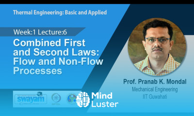 Lec 6 Combined First and Second Laws Flow and Non Flow Processes