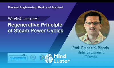 Lec 15 Regenerative Principle of Steam Power Cycles