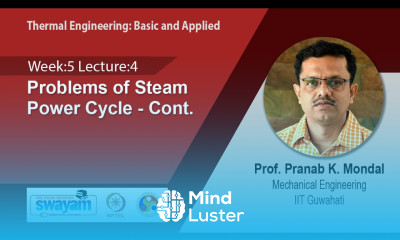 Lec 21 Problems of Steam Power Cycle Cont